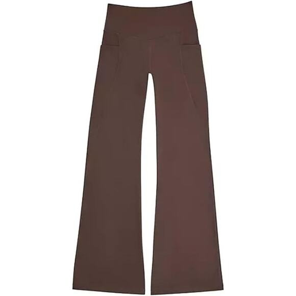 Members Mark Everyday Flare Yoga Pant Brown Bear Size L - Picture 5 of 7